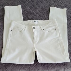 Paige White Jeans Skylinr Crop